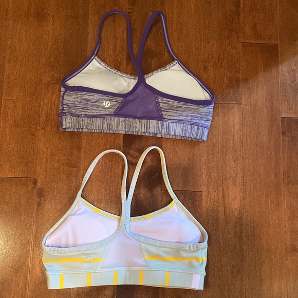 2 Lululemon Flow-Y Sports Bras (size 4) - Picture 2 of 4